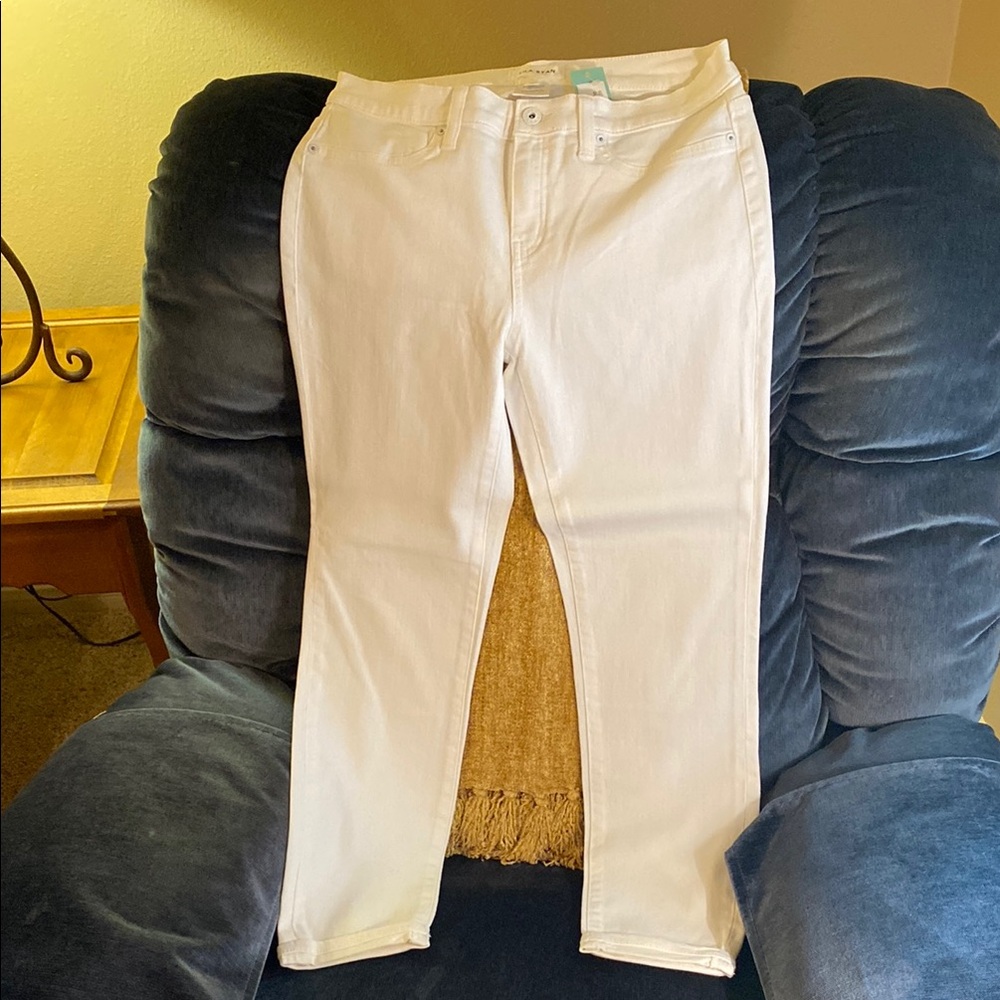 LILA RYAN White Skinny Jeans / cropped